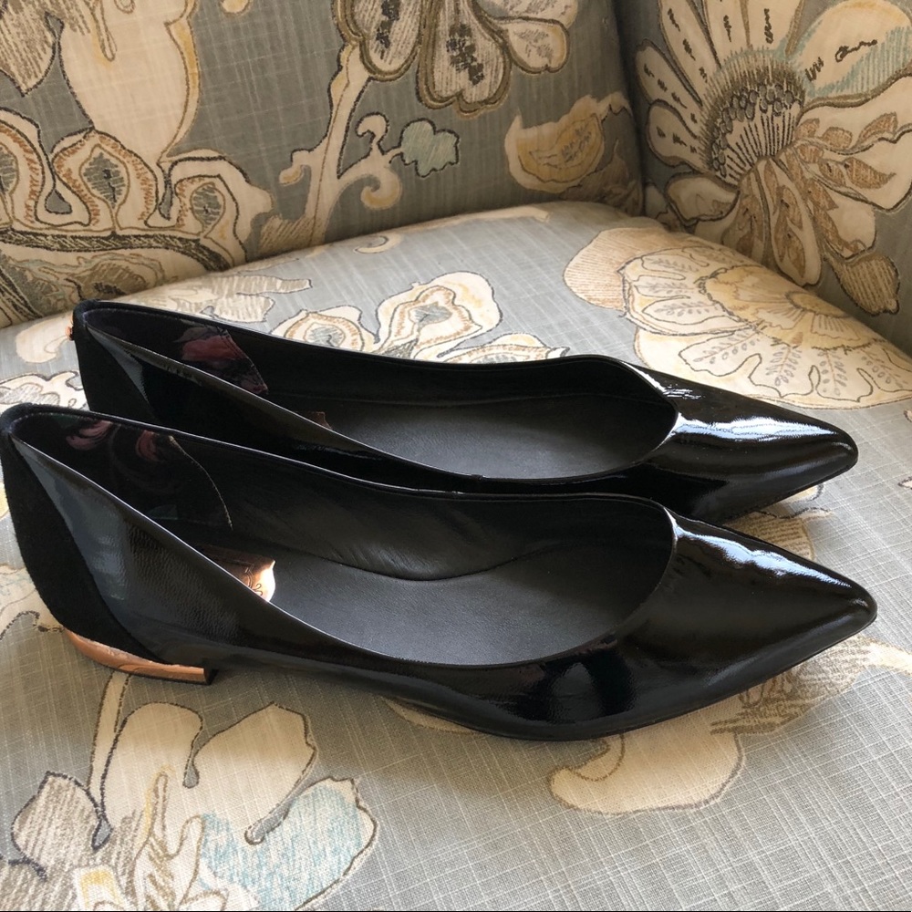 Rose Gold Embellished Flats *NEVER worn*